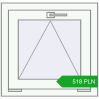 Pricing Tilt-and-Turn 570x550 mm REHAU OPTIMUM EURO-DESIGN 70 RAL 9016 Traffic white two-sided. Price: 517.86 PLN