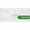 Pricing Tilt-and-Turn 1300x600 mm KORSA BRILLANT DESIGN. Price: 503.48 EUR