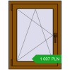 Pricing Tilt-and-Turn 650x850 mm REHAU OPTIMUM EURO-DESIGN 70 GOLDEN OAK two-sided. Price: 1 007.07 PLN