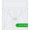 Pricing Tilt-and-Turn 1400x1600 mm REHAU OPTIMUM EURO-DESIGN 70 RAL 9016 Traffic white two-sided. Price: 2 016.6 PLN