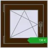 Pricing Tilt-and-Turn 500x500 mm REHAU OPTIMUM EURO-DESIGN 70 DARK_OAK two-sided. Price: 138,19 €