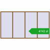 Ustalenie cen Okna skrzydłowe 4000x2200 mm REHAU OPTIMUM EURO-DESIGN 70 GOLDEN OAK dwustronny. Cena: 4741,98 zł