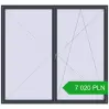 Pricing Tilt-and-Turn 2600x2400 mm REHAU OPTIMUM EURO-DESIGN 70 ANTHRACITE_GREY_STRUKTURAL two-sided. Price: 7 020.37 PLN