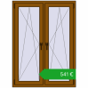 Ustalenie cen Okna skrzydłowe 1050x1430 mm REHAU ENERGY-SAVING SYNEGO MD GOLDEN OAK dwustronny. Cena: 541,27 €