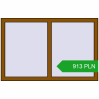 Pricing Tilt-and-Turn 1240x800 mm REHAU OPTIMUM EURO-DESIGN 70 GOLDEN OAK two-sided. Price: 912.61 PLN