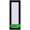 Ustalenie cen Okna skrzydłowe 300x800 mm REHAU OPTIMUM EURO-DESIGN 70 BLACK_BROWN dwustronny. Cena: 63,56 €