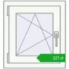 Pricing Tilt-and-Turn 500x545 mm EPSILON OPTIMA ANTHRACITE_GREY_STRUKTURAL external. Price: 327,32 zł
