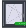Pricing Tilt-and-Turn 680x780 mm REHAU OPTIMUM EURO-DESIGN 70 ANTHRACITE_GREY_STRUKTURAL two-sided. Price: 972.78 PLN