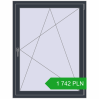 Pricing Tilt-and-Turn 1040x1370 mm REHAU OPTIMUM EURO-DESIGN 70 ANTHRACITE_GREY_STRUKTURAL two-sided. Price: 1 741.64 PLN