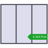 Pricing Tilt-and-Turn 2600x2200 mm REHAU OPTIMUM EURO-DESIGN 70 ANTHRACITE_GREY_STRUKTURAL two-sided. Price: 5 322.75 PLN
