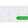 Pricing Tilt-and-Turn 2440x1450 mm REHAU OPTIMUM EURO-DESIGN 70 RAL 9016 Traffic white two-sided. Price: 3 032.15 PLN