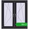 Ustalenie cen Okna skrzydłowe 1050x1145 mm REHAU ENERGY-SAVING SYNEGO MD BLACK_ULTI-MATT dwustronny. Cena: 1853,70 zł