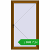Pricing Tilt-and-Turn 1014x1800 mm REHAU OPTIMUM EURO-DESIGN 70 GOLDEN OAK two-sided. Price: 2 069.59 PLN