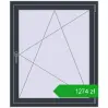 Pricing Tilt-and-Turn 1000x1200 mm REHAU OPTIMUM EURO-DESIGN 70 ANTHRACITE_GREY_STRUKTURAL two-sided. Price: 1273,89 zł