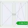 Pricing Tilt-and-Turn 1470x1420 mm REHAU OPTIMUM EURO-DESIGN 70 RAL 9016 Traffic white two-sided. Price: 2 296.45 PLN