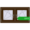 Ustalenie cen Okna skrzydłowe 990x530 mm REHAU OPTIMUM EURO-DESIGN 70 DARK_OAK dwustronny. Cena: 228,54 €
