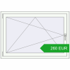 Pricing Tilt-and-Turn 1240x850 mm REHAU OPTIMUM EURO-DESIGN 70 RAL 9016 Traffic white two-sided. Price: 259.56 EUR