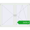 Pricing Okna rozwierne 1800x1450 mm REHAU ENERGY-SAVING SYNEGO MD RAL 9016 Traffic white dwustronny. Price: 2608,07 zł