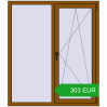 Pricing Tilt-and-Turn 1300x1500 mm REHAU OPTIMUM EURO-DESIGN 70 GOLDEN OAK two-sided. Price: 303 EUR