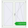 Pricing Tilt-and-Turn 1200x1350 mm REHAU OPTIMUM EURO-DESIGN 70 RAL 9016 Traffic white two-sided. Price: 1 200.45 PLN