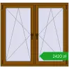 Ustalenie cen Okna skrzydłowe 1365x1280 mm REHAU ENERGY-SAVING SYNEGO MD GOLDEN OAK dwustronny. Cena: 2419,66 zł