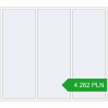Pricing Tilt-and-Turn 2600x2300 mm REHAU OPTIMUM EURO-DESIGN 70 RAL 9016 Traffic white two-sided. Price: 4 262.32 PLN