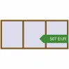 Pricing Tilt-and-Turn 2800x1200 mm KORSA OPTIMUM REHAU EURO 70. Price: 507.12 EUR