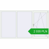 Pricing Tilt-and-Turn 2400x1400 mm REHAU OPTIMUM EURO-DESIGN 70 RAL 9016 Traffic white two-sided. Price: 2 034.94 PLN
