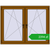 Ustalenie cen Okna skrzydłowe 1485x1160 mm REHAU ENERGY-SAVING SYNEGO MD GOLDEN OAK dwustronny. Cena: 2394,39 zł