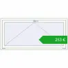 Ustalenie cen Okna rozwierne 1700x800 mm REHAU ENERGY-SAVING SYNEGO MD RAL 9016 Traffic white dwustronny. Cena: 252,88 €