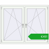 Pricing Tilt-and-Turn 1485x1190 mm REHAU ENERGY-SAVING SYNEGO MD GOLDEN OAK external. Price: 451,03 €