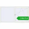 Pricing Tilt-and-Turn 2300x1300 mm REHAU OPTIMUM EURO-DESIGN 70 BLACK_BROWN external. Price: 2 883.76 PLN