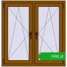Pricing Tilt-and-Turn 1065x1100 mm REHAU ENERGY-SAVING SYNEGO MD GOLDEN OAK two-sided. Price: 1994,91 zł