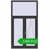 Pricing Tilt-and-Turn 1000x1800 mm REHAU OPTIMUM EURO-DESIGN 70 ANTHRACITE_GREY_GLATT two-sided. Price: 2 694.84 PLN