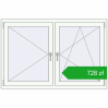 Pricing Okna skrzydłowe 1480x970 mm EPSILON OPTIMA RAL 9016 Traffic white dwustronny. Price: 728,32 zł