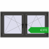 Pricing Tilt-and-Turn 1365x725 mm REHAU ENERGY-SAVING SYNEGO MD BASALT_GREY two-sided. Price: 369,50 €
