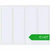 Pricing Tilt-and-Turn 3000x2400 mm REHAU ARTEVO RAL 9016 Traffic white two-sided. Price: 1456,67 €