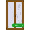 Pricing Tilt-and-Turn 1060x1750 mm REHAU OPTIMUM EURO-DESIGN 70 GOLDEN OAK two-sided. Price: 3 279 PLN