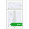 Pricing Tilt-and-Turn 1000x1800 mm REHAU OPTIMUM EURO-DESIGN 70 RAL 9016 Traffic white two-sided. Price: 1614,40 zł