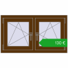 Ustalenie cen Okna skrzydłowe 990x560 mm EPSILON OPTIMA WALNUT dwustronny. Cena: 130,12 €