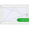 Pricing Tilt-and-Turn 1240x850 mm REHAU OPTIMUM EURO-DESIGN 70 RAL 9016 Traffic white two-sided. Price: 1 242.18 PLN