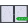 Pricing Tilt-and-Turn 2300x1500 mm REHAU OPTIMUM EURO-DESIGN 70 ANTHRACITE_GREY_STRUKTURAL two-sided. Price: 5 128.19 PLN