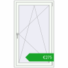 Ustalenie cen Okna skrzydłowe 870x1460 mm REHAU ARTEVO RAL 9016 Traffic white dwustronny. Cena: 274,71 €