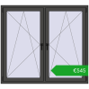 Pricing Tilt-and-Turn 1545x1385 mm REHAU ENERGY-SAVING SYNEGO MD BASALT_GREY two-sided. Price: 545,42 €
