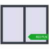 Pricing Tilt-and-Turn 1040x850 mm REHAU OPTIMUM EURO-DESIGN 70 ANTHRACITE_GREY_STRUKTURAL two-sided. Price: 852.78 PLN