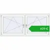 Ustalenie cen Okna skrzydłowe 1770x800 mm REHAU ENERGY-SAVING SYNEGO MD BLACK_ULTI-MATT zewnętrzny. Cena: 408,59 €