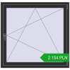 Pricing Tilt-and-Turn 1200x1150 mm REHAU ENERGY-SAVING SYNEGO MD ANTHRACITE_GREY_GLATT two-sided. Price: 2 154.15 PLN