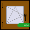 Ustalenie cen Okna skrzydłowe 500x500 mm REHAU OPTIMUM EURO-DESIGN 70 GOLDEN OAK dwustronny. Cena: 466,74 zł