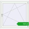 Pricing Tilt-and-Turn 1200x1150 mm REHAU ENERGY-SAVING SYNEGO MD RAL 9016 Traffic white two-sided. Price: 1101,09 zł