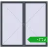 Pricing Tilt-and-Turn 2400x2300 mm REHAU OPTIMUM EURO-DESIGN 70 ANTHRACITE_GREY_STRUKTURAL two-sided. Price: 4972,20 zł